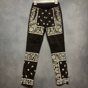Profound Paisley Joggers Pants Gangsta Rag Flag Bandana Zipper Pockets Skater